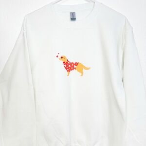 Valentine's Day Golden Retriever Dog Mom Sweatshirt